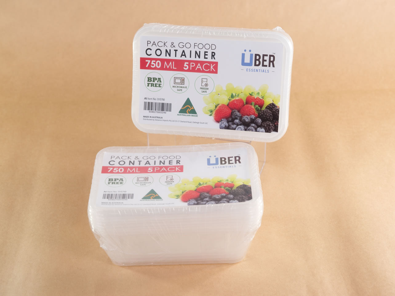 750ML CONTAINER P/5 DIS750