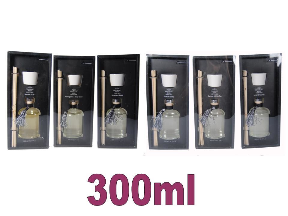 300ml FRAGRANT OIL DIFFUSER WITH CERAMIC CAP ASST FRAG. INC0903