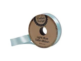 SATIN LBLUE RIBBON 15MMX4M . CRAFT 250783