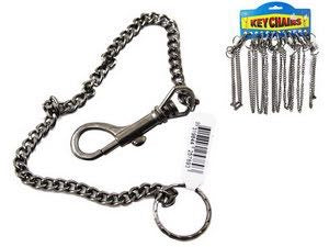 DOG CLIP KEY RING WITH CHAIN .KRBONC