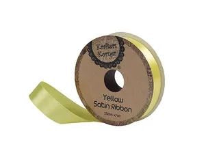 SATIN YELLOW RIBBON 15MMX4M. CRAFT 250738