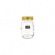 GLASSBOTTLEGOLDENLID8.5X13.4CM GJ101313-2