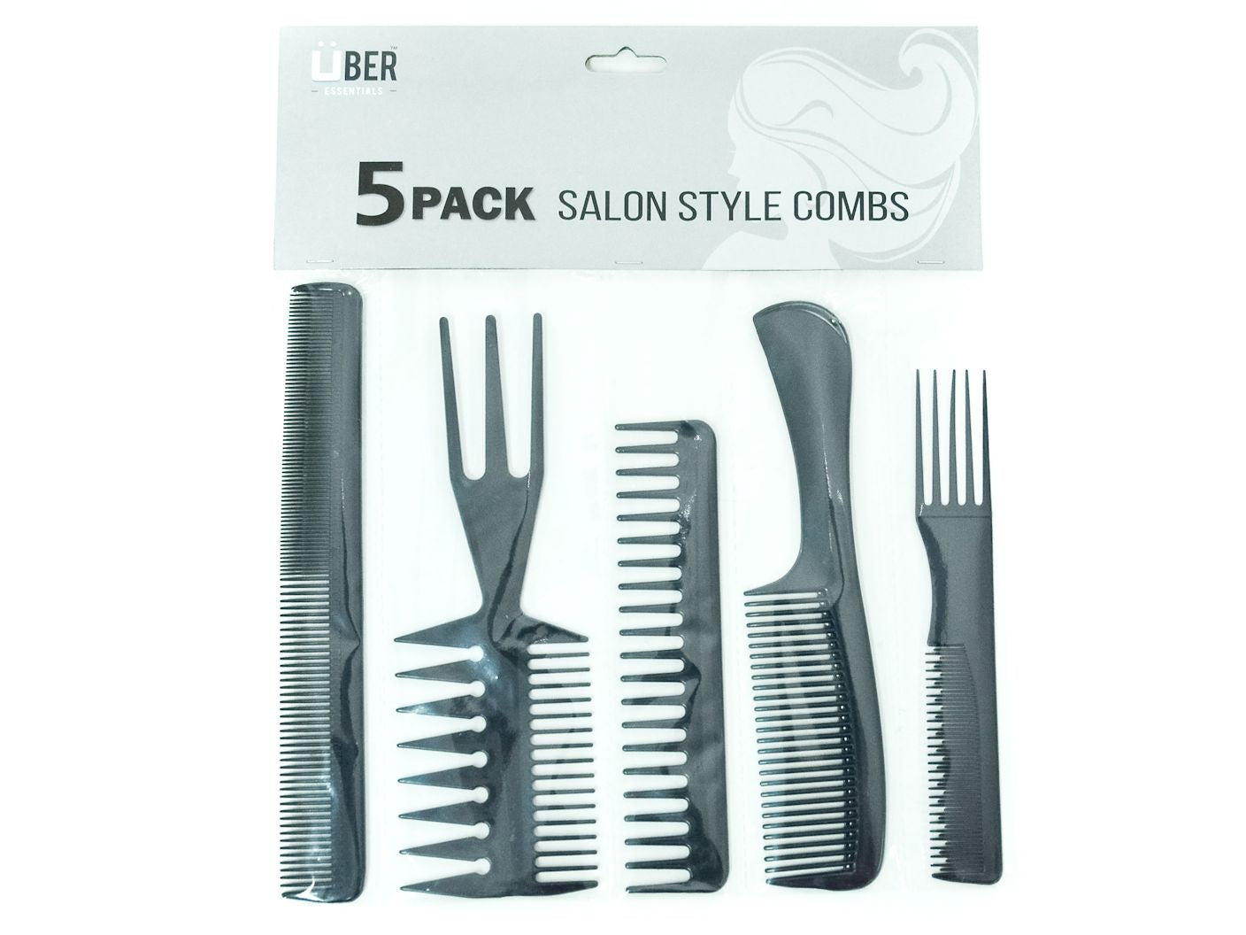 SALON STYLE COMBS 5 PACK BRH5PK
