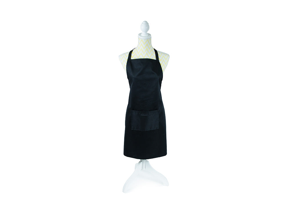 COTTON BLACK APRON APN240BLK