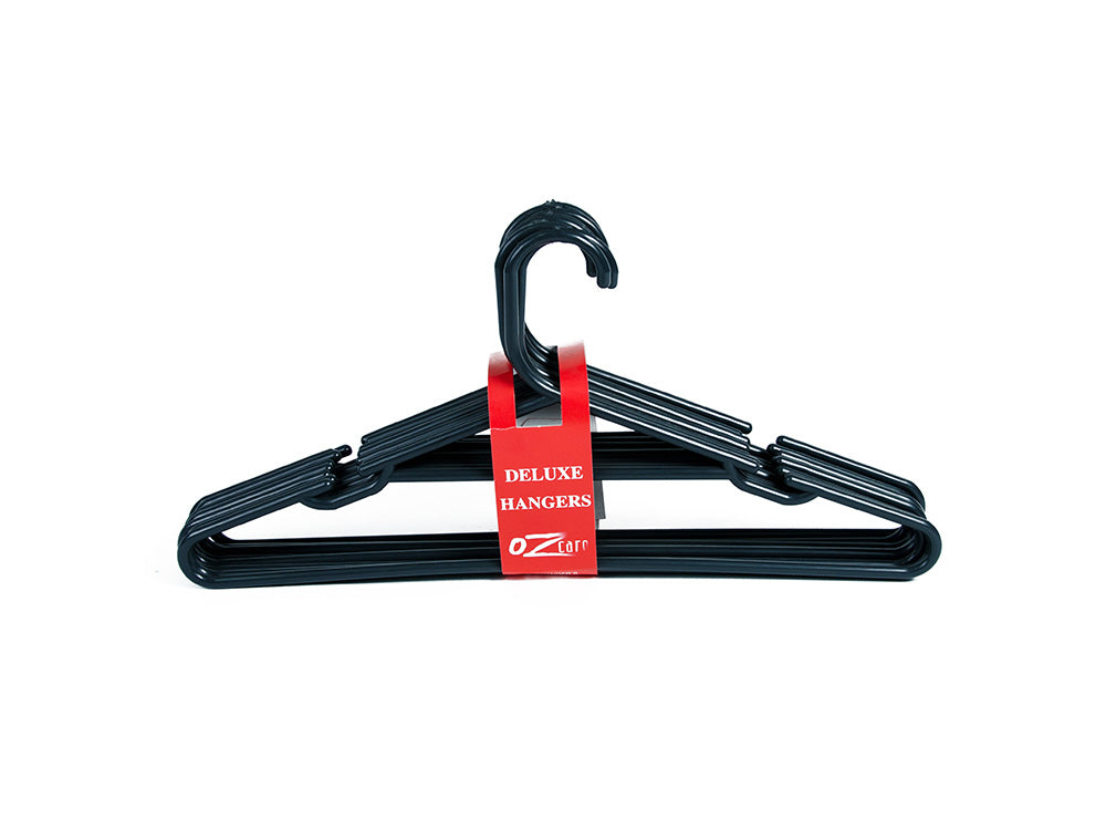 COAT HANGER P/8 BLACK HGR8.