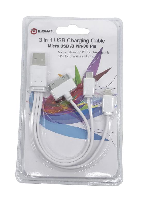 3in1 USB Charging Cable DUR2944