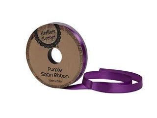 SATIN PURPLE RIBBON10MMX10M. CRAFT 250714