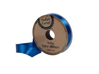 SATIN NAVY RIBBON 15MMX4M .CRAFT 250806