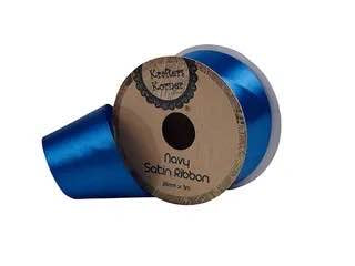 SATIN NAVY RIBBON 38MMX3M. CRAFT 251049