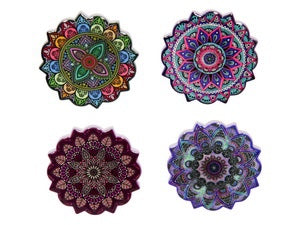 6CM CERAMIC MANDALA MAGNETS .MAGMAND