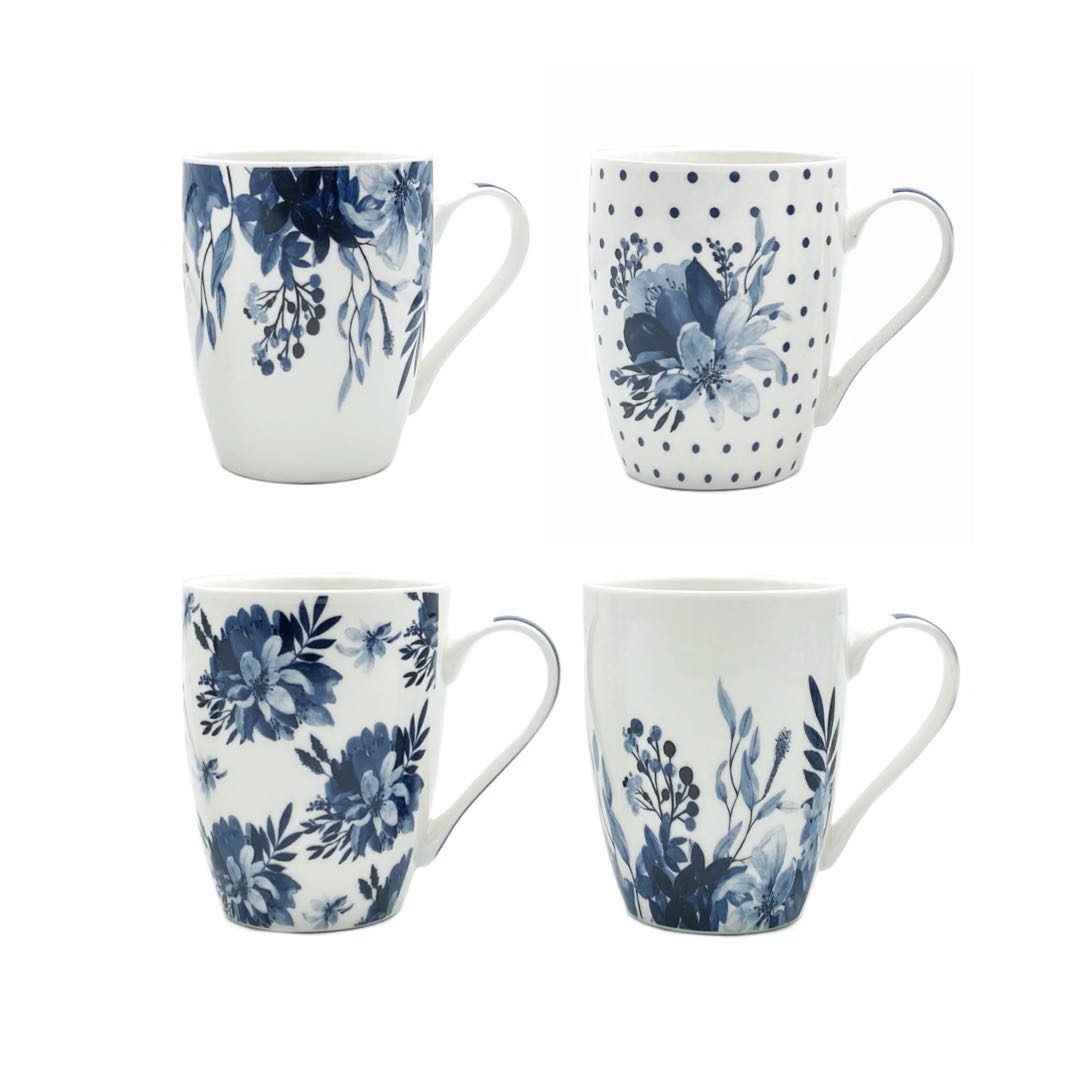 HAMPTON FLORAL MUG 340ML 4 ASST. MUG29793