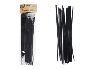 CHENILLE STEM-BLACK/50 CRAFT 252855
