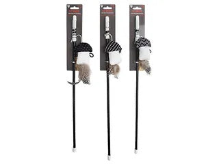 CAT BLK & WHT PLAY ROD. CAT 265367