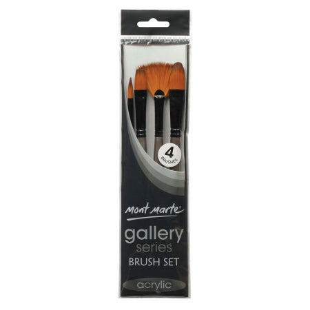 MM Gallery Series Brush Set Acrylic 4pc BMHS0013