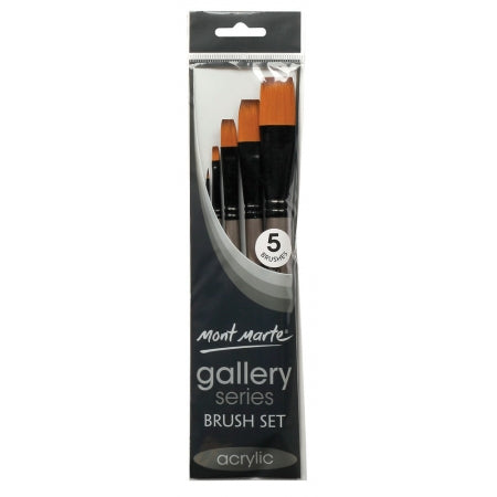 MM Gallery Series Brush Set Acrylic 5pc BMHS0016