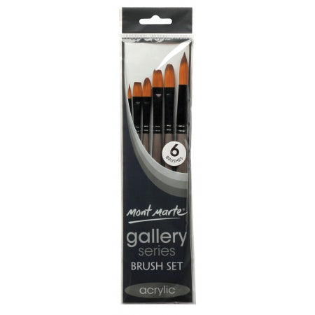 MM Gallery Series Brush Set Acrylic 6pc BMHS0017