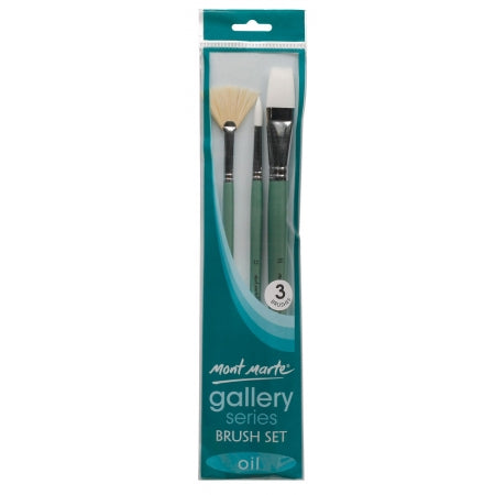 MM Gallery Series Brush Set Oils 3pc BMHS0023
