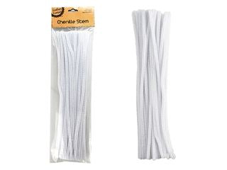CHENILLE STEM-WHITE/50 CRAFT 252770