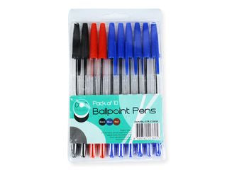 ASST BALLPOINT PENS/10 STA 223695