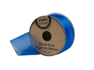 ORGANZA RBLUE RIBBON 38MMX5M .CRAFT 251261