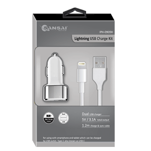 Lightning Cable + Car Charger IPH-0909H