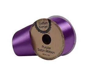 SATIN PURPLE RIBBON 38MMX3M. CRAFT 251070