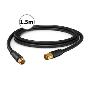 F-type TV Fly Lead in 1.5M CB-2015