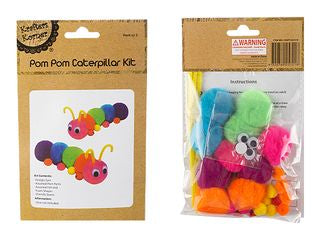 POMPOM CATERPILLAR KIT CRAFT 257218