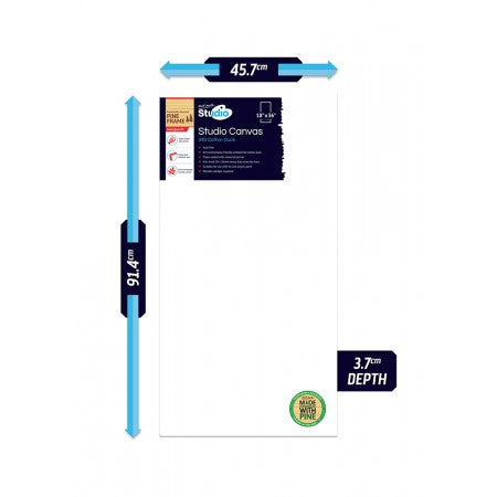 MM Signature Canvas Pine Frame D.T. 45.7x91.4cm CSDT4590