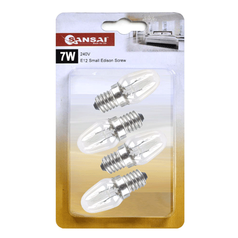 E12 Light Globe Warm White – 4 Pack GL-AE1207