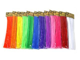 PLAIN COLOUR CHENILLE STEM/50 CRAFT 212293