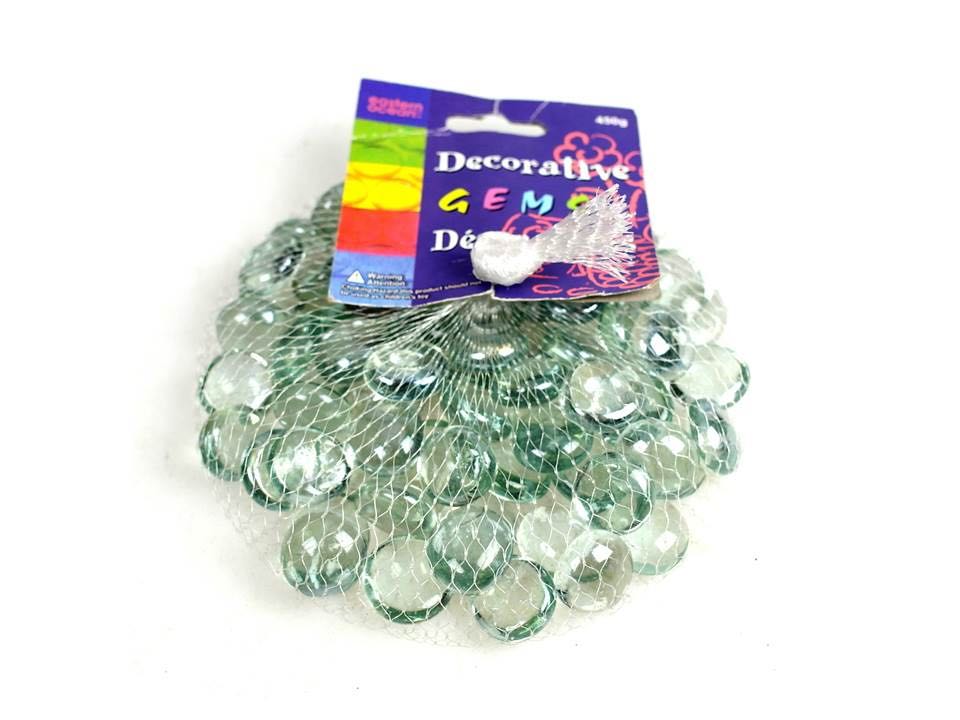 GLASS GEM STONE 450gm bag CLEAR. GEM4631