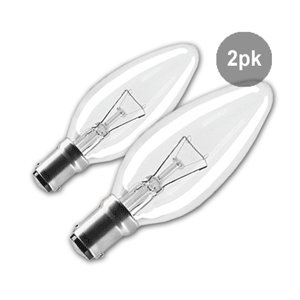 B15 Light Globe Warm White – 2 Pack GL-AB1525