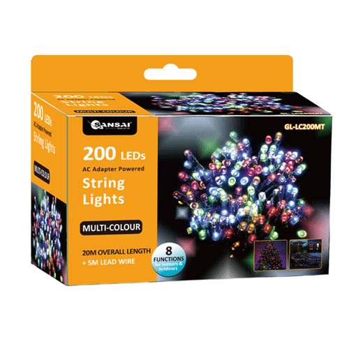 LED STRING PARTY LIGHTS GL-LC200MT