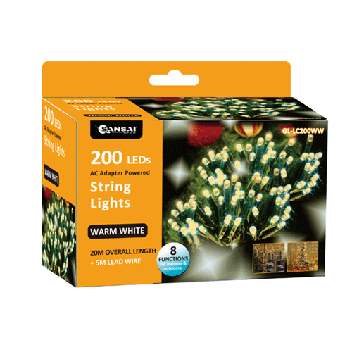 LED STRING PARTY LIGHTS GL-LC200WW