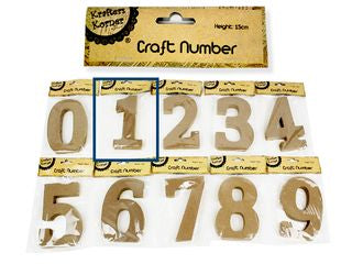 15CM MDF NUMBERS - 1 CRAFT 219803