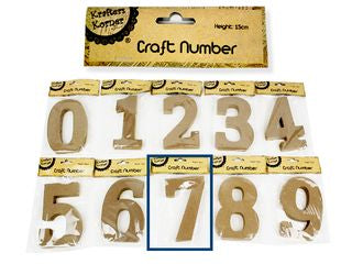 15CM MDF NUMBERS - 7 CRAFT 219865