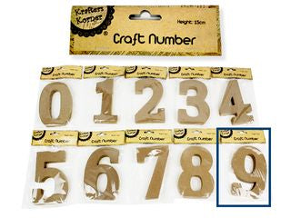 15CM MDF NUMBERS - 9 CRAFT 219889