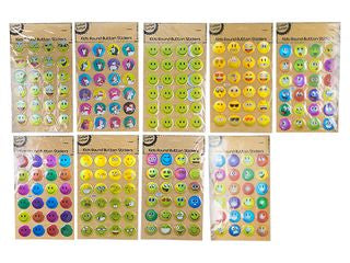 KIDS ROUND BUTTON STICKERS CRAFT 258727