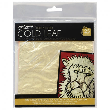 MM Imitation Gold Leaf 14x14cm 25 sheets MAXX0022