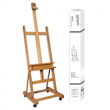 MM Large Studio Easel w/castors Beech Wood MCG0010C