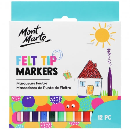 MM Felt Tip Markers 12pc - Basics MMKC0193