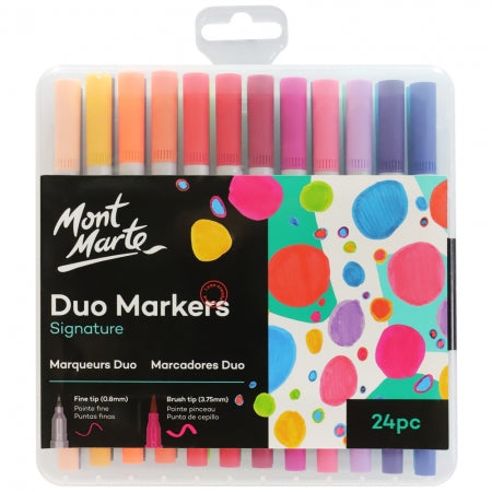 MM Duo Markers 24pc in Case MMPM0005