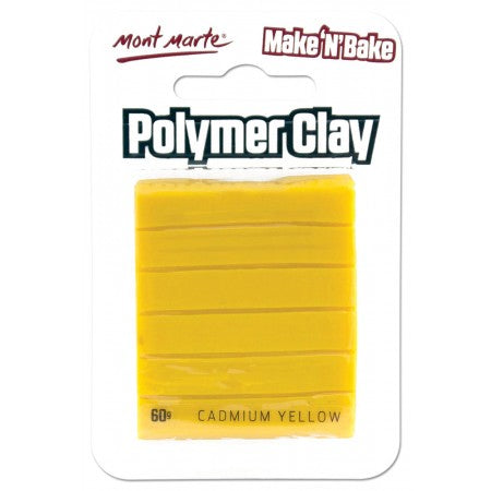 MM Make n Bake Polymer Clay 60g - Cadmium Yellow.MMSP6013