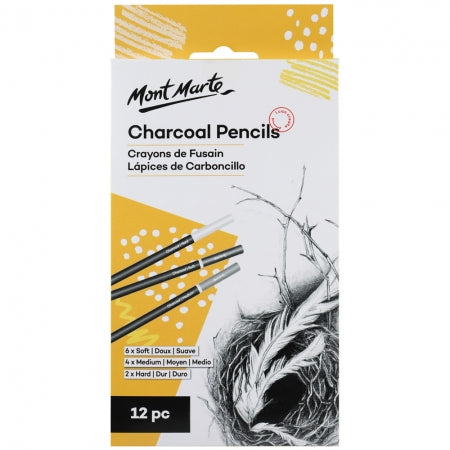 MM Charcoal Pencils 12pc MPN0017