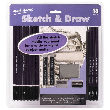 MM Sketch & Draw Set 18pc MPN0039