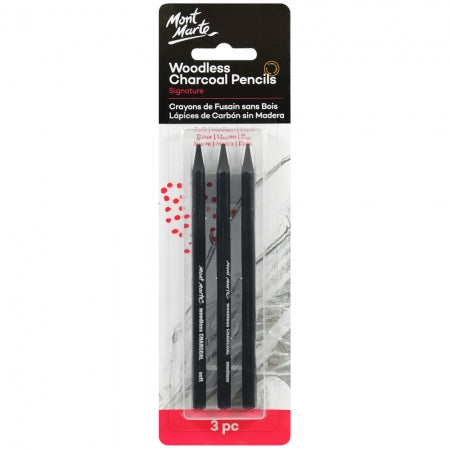 MM Woodless Charcoal Pencils 3pc MPN0045