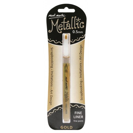 MM Metallic Marker Fine Liner - Gold MPN0048