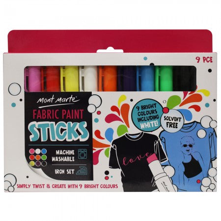 MM Fabric Paint Sticks 9pc MPN0116