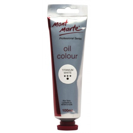 MM Oil Paint 100mls - Titanium White. MPO0001